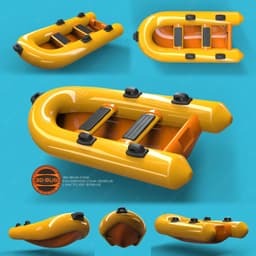 Toy boat 3d model