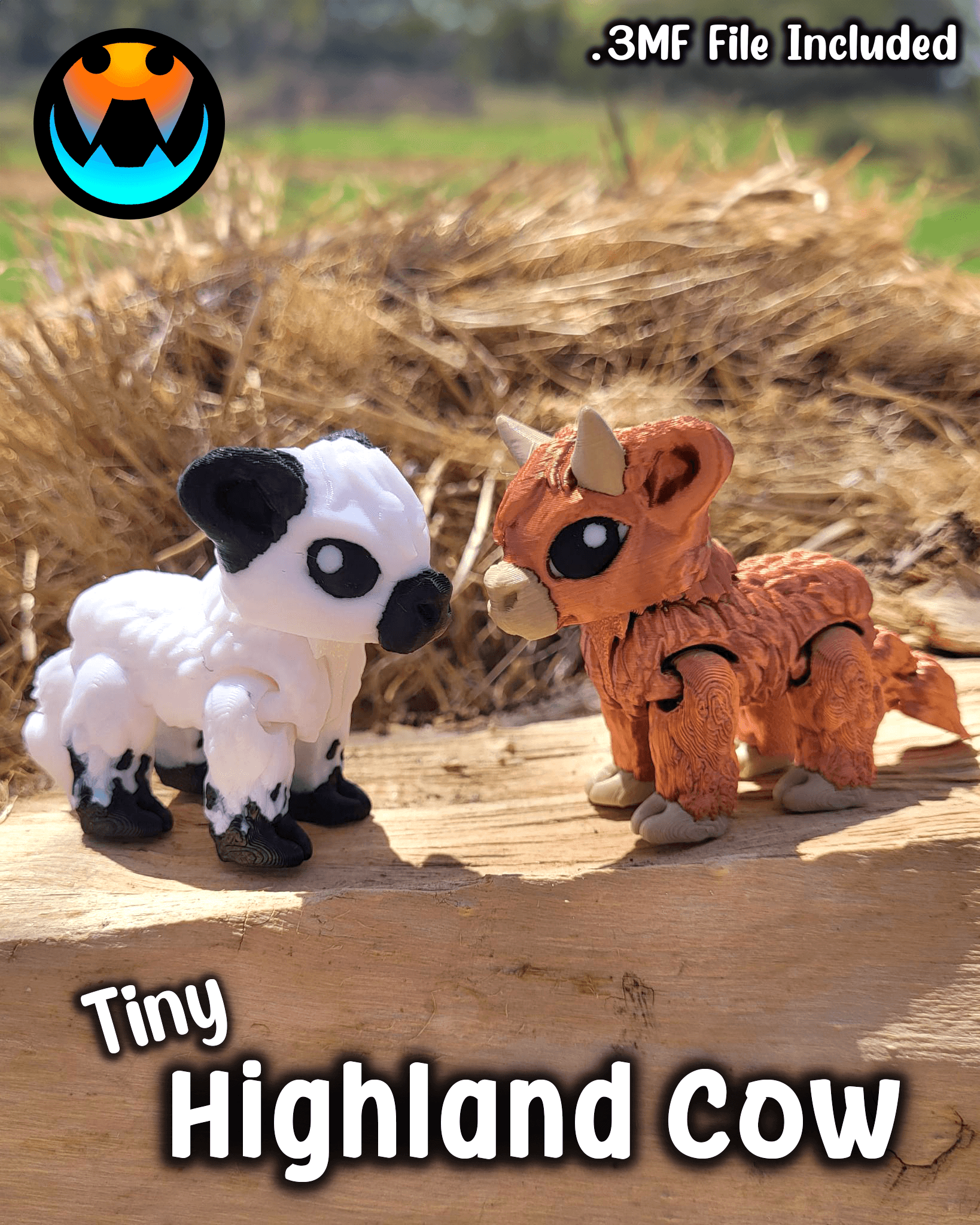 Tiny Highland Cow 3d model