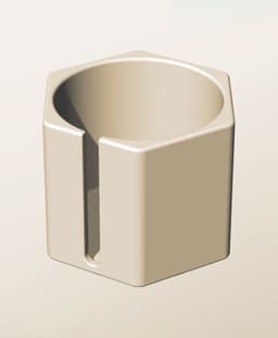 CH96-90-S Stacking slotted component box bin for makers 3d model