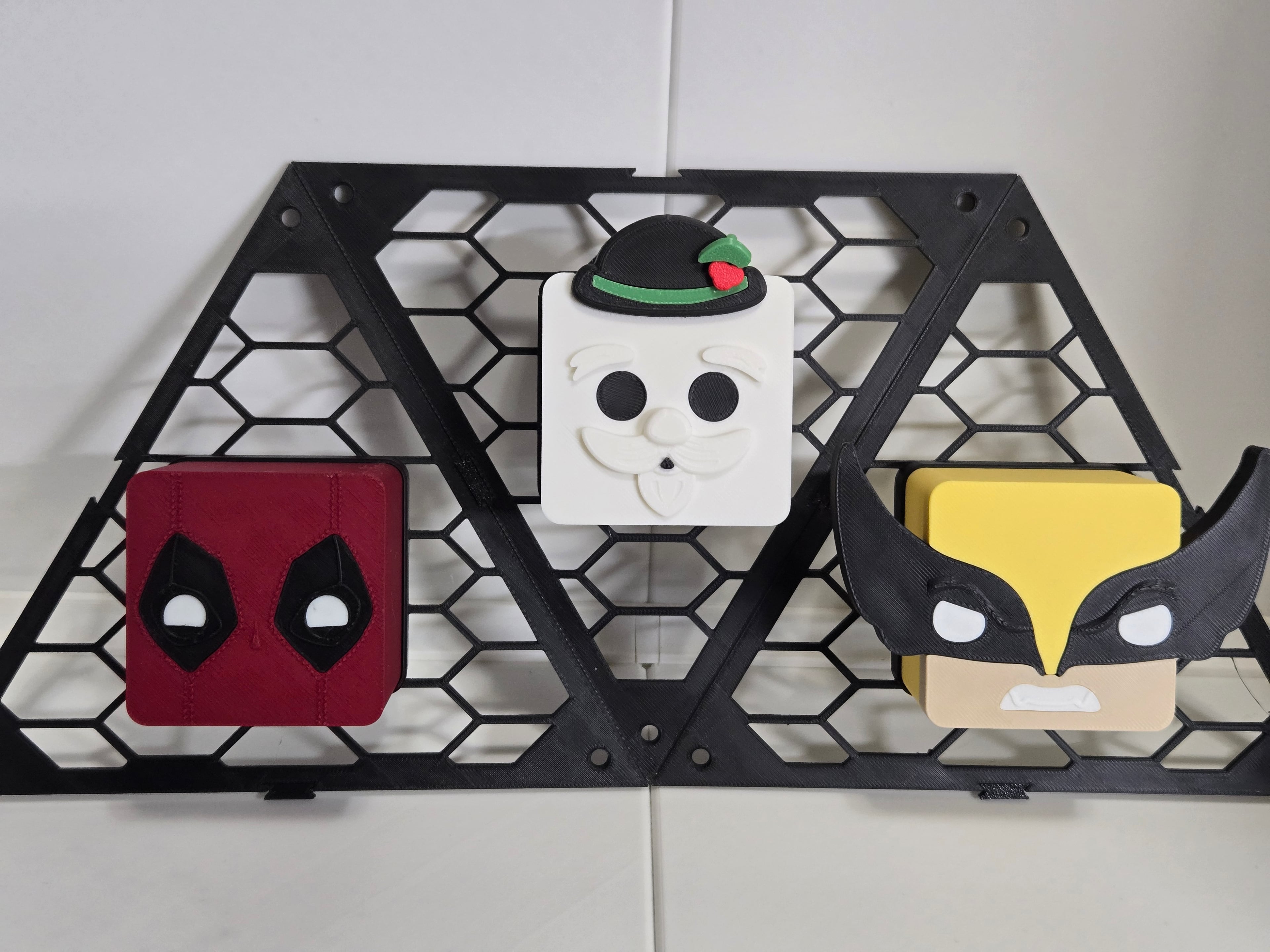 Blokkheadz Modular Wall Display 3d model