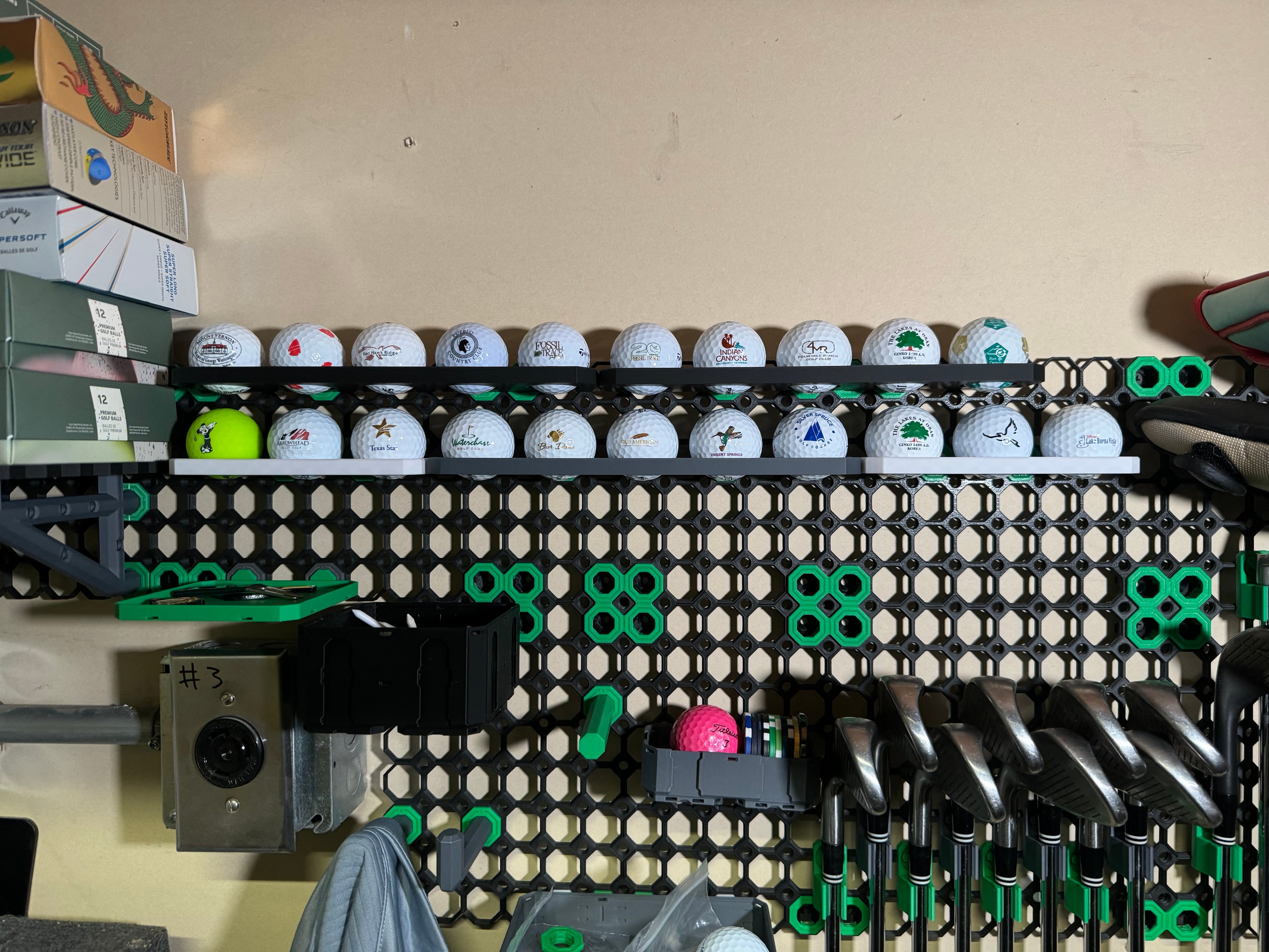 Multiboard Golf Ball Holder 3d model