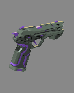 Valorant Glitchpop legendary pistol 3d model