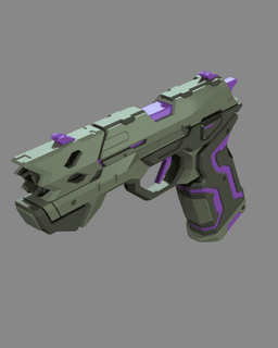 Valorant Glitchpop legendary pistol 3d model