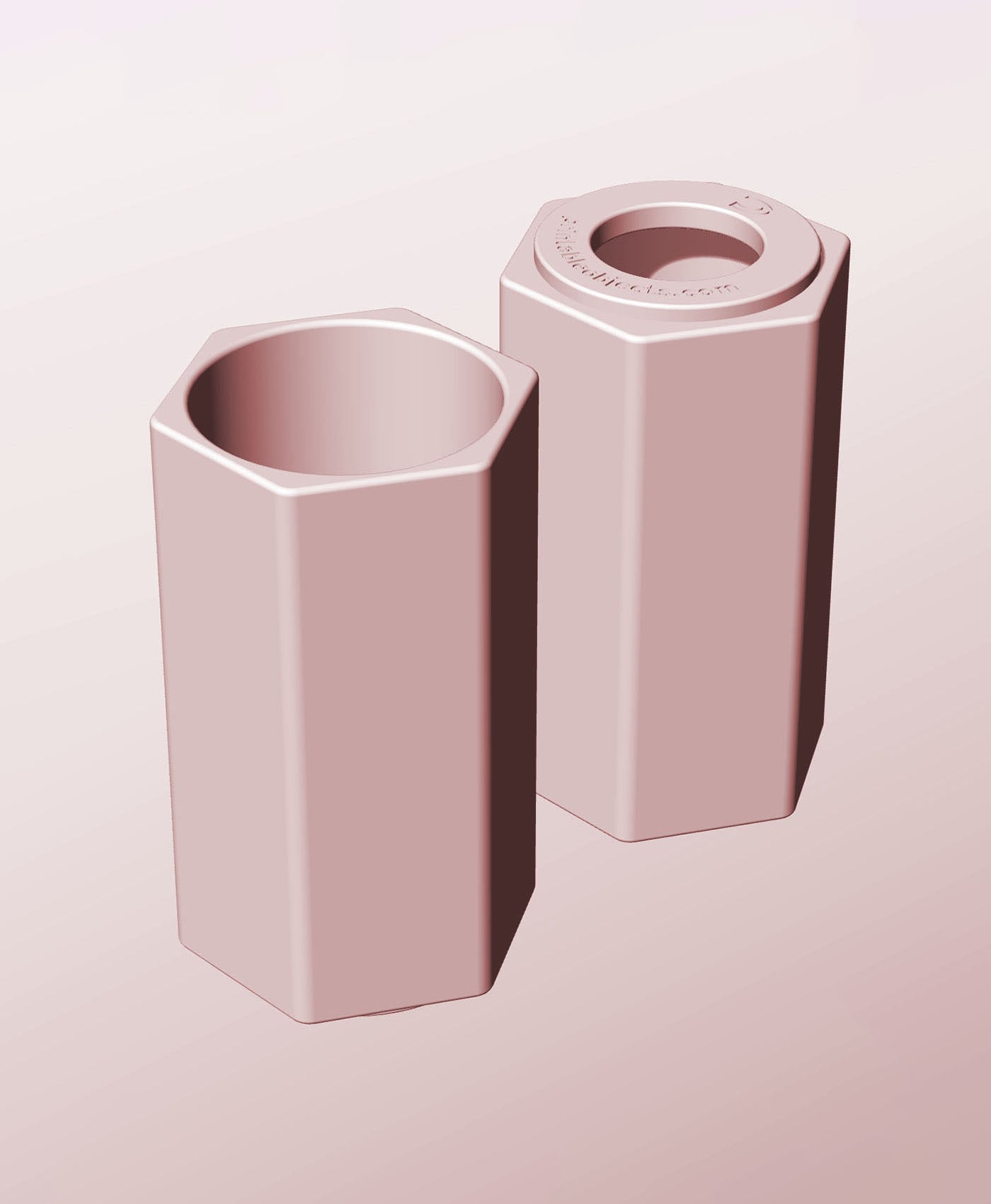 CH68-140-P Stackable pierced bin box module for creative decor 3d model
