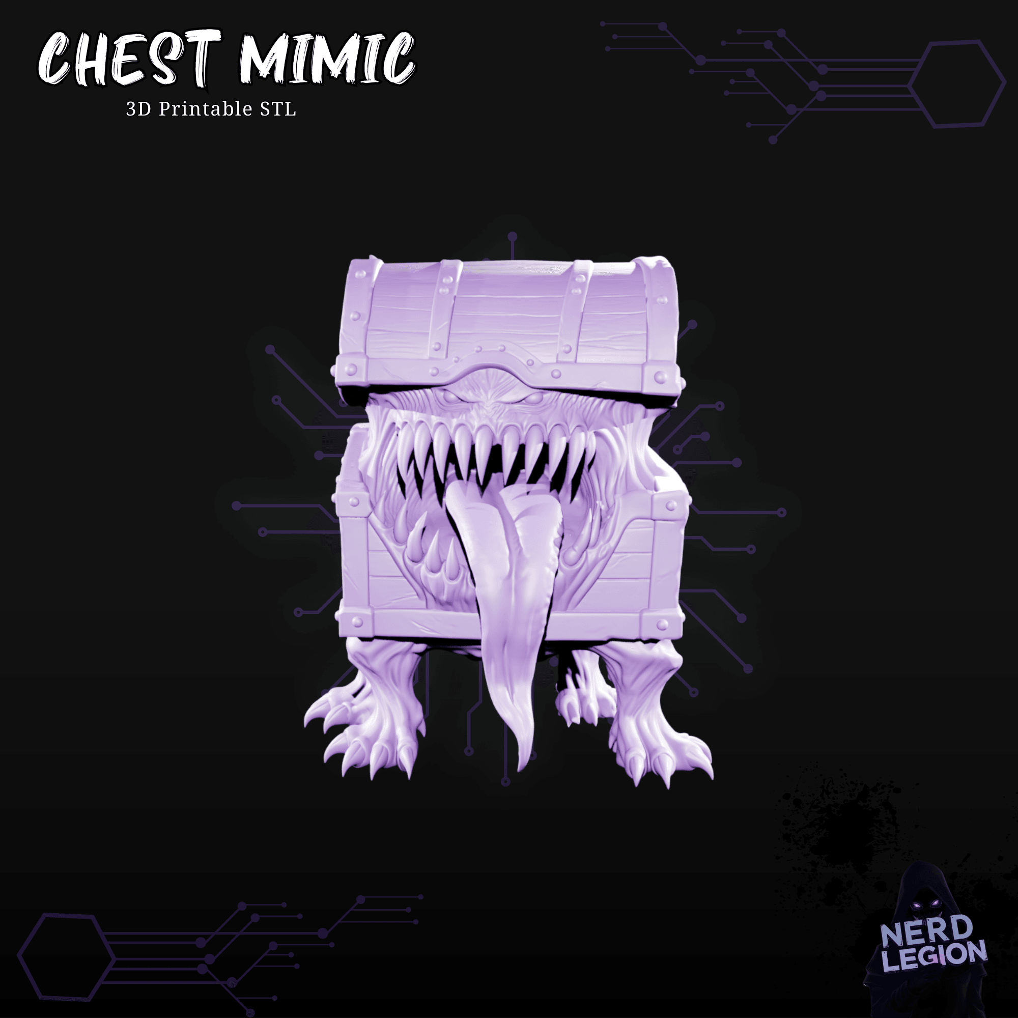 Chest Mimic - Dungeons and Dragons 3D Model 3d model