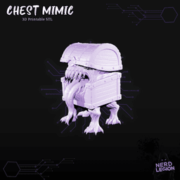 Chest Mimic - Dungeons and Dragons 3D Model 3d model