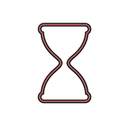 Hourglass Cookie Cutter STL File - 4 inches 3d model