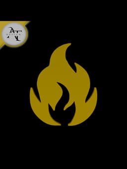 Simple Flame Symbol - 2D Art 3d model