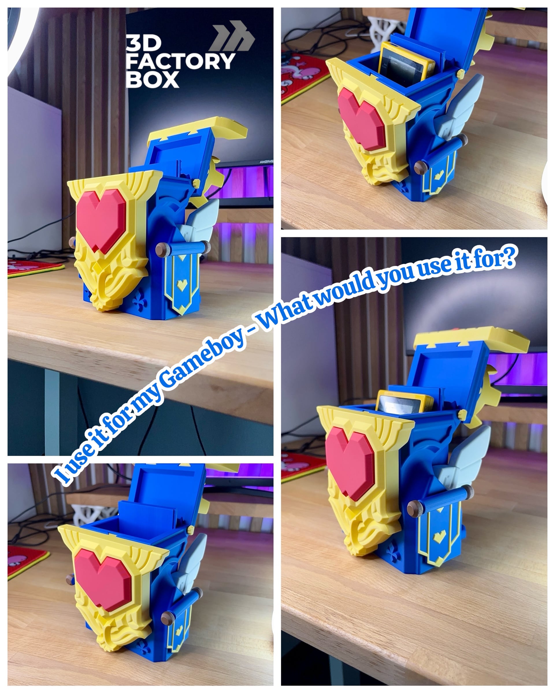 Gameboy Box - Inspired by Medieval Tower Games 3d model