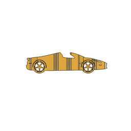 Ferrari Laferrari 3D Car Flip Art Desk Display 3d model