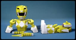 Low Poly Yellow Ranger 3d model