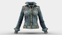 Denim Jacket 3d model