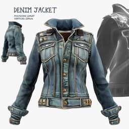 Denim Jacket 3d model