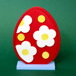 Floral Easter Egg 3d model