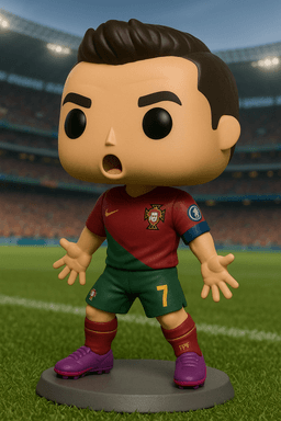 Cristiano Ronaldo Funko Pop Style STL File 3d model