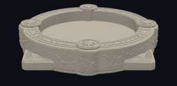 Celestial Astrolabe Catchall Tray 3d model