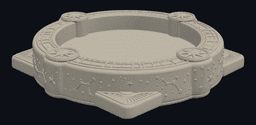 Celestial Astrolabe Catchall Tray 3d model