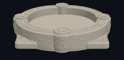 Celestial Astrolabe Catchall Tray 3d model