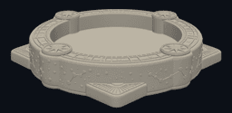 Celestial Astrolabe Catchall Tray 3d model