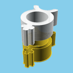 Mercury Symbol, nestable box (v1) 3d model
