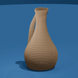 Pitcher Shaped Mesh Vase 3d model