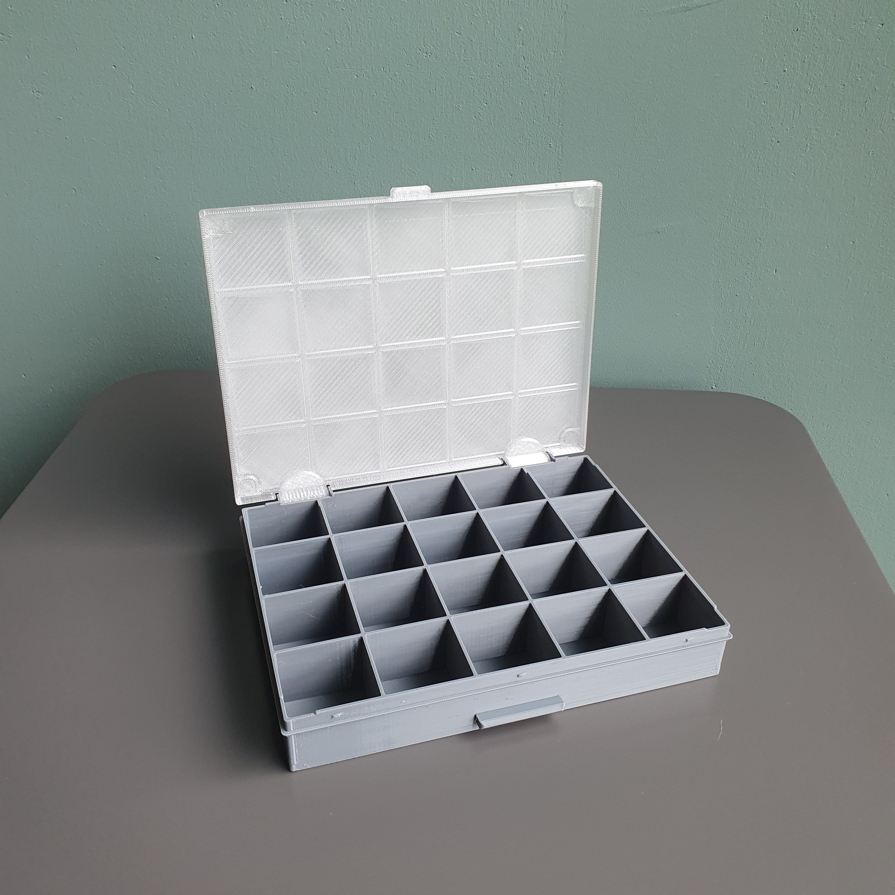 Stackable organizer assortment box with lid V2 3d model