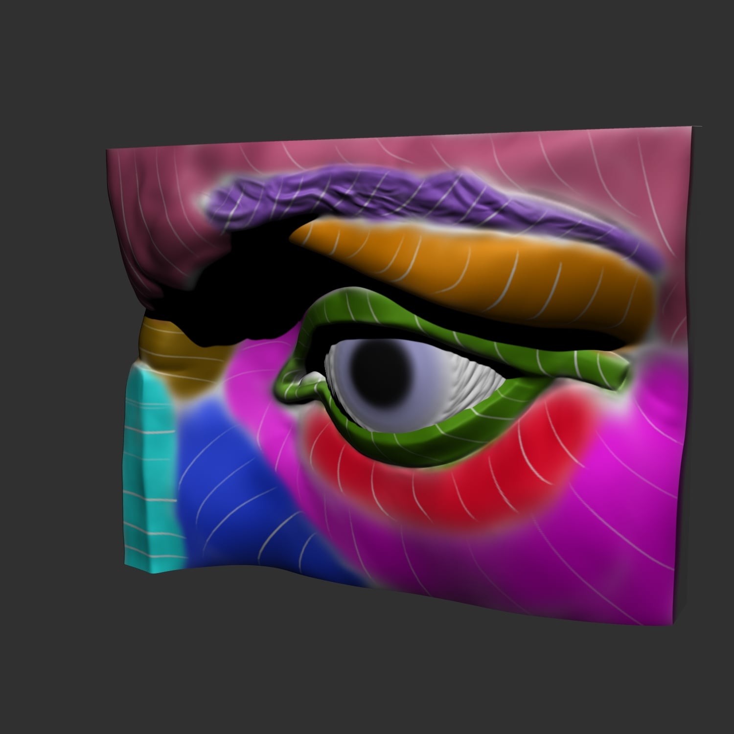 Eye card 3d model
