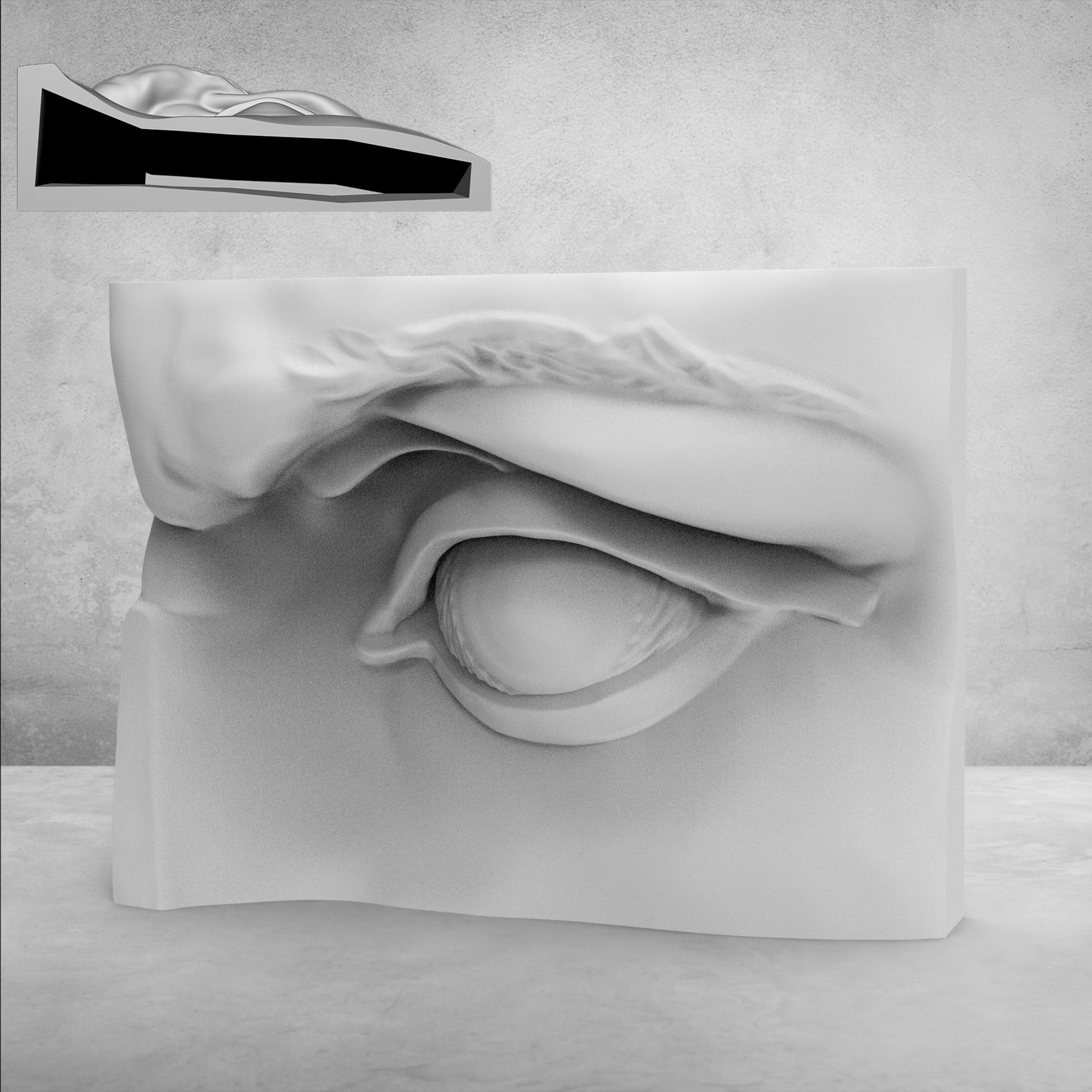 Eye card 3d model
