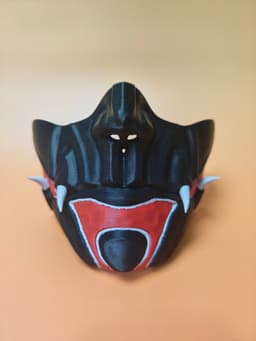 Oni-inspired Demon Mask 3d model
