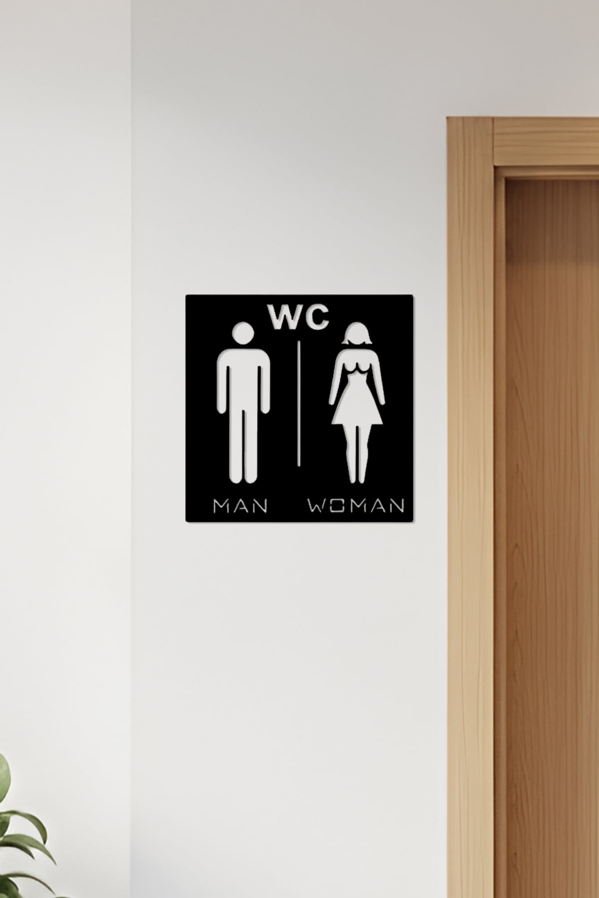 WC, Toilet Sign, Restroom 3d model