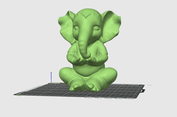 Baby Elephant Meditating 3d model