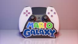 Super Mario Galaxy (Logo) - Controller Holder Multiparts 3d model