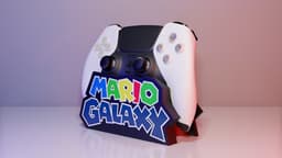 Super Mario Galaxy (Logo) - Controller Holder Multiparts 3d model
