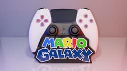 Super Mario Galaxy (Logo) - Controller Holder Multiparts 3d model