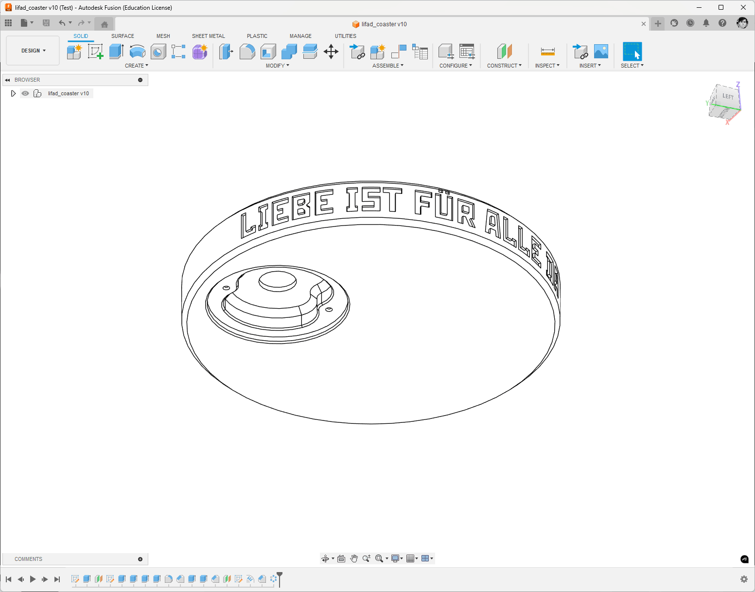 LIFAD coaster 3d model