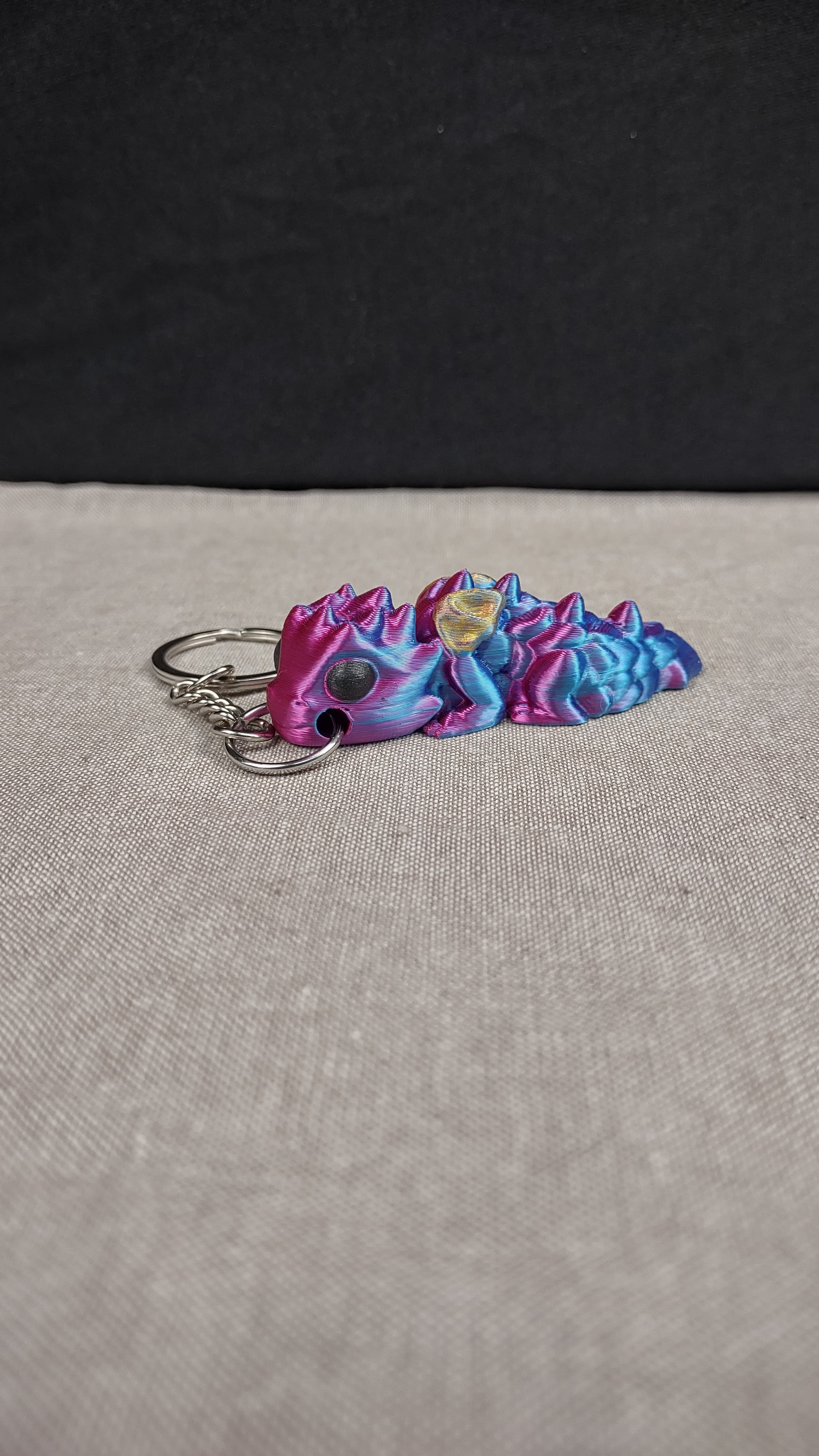 Baby Dragon Mini Fidget Keychain 3d model