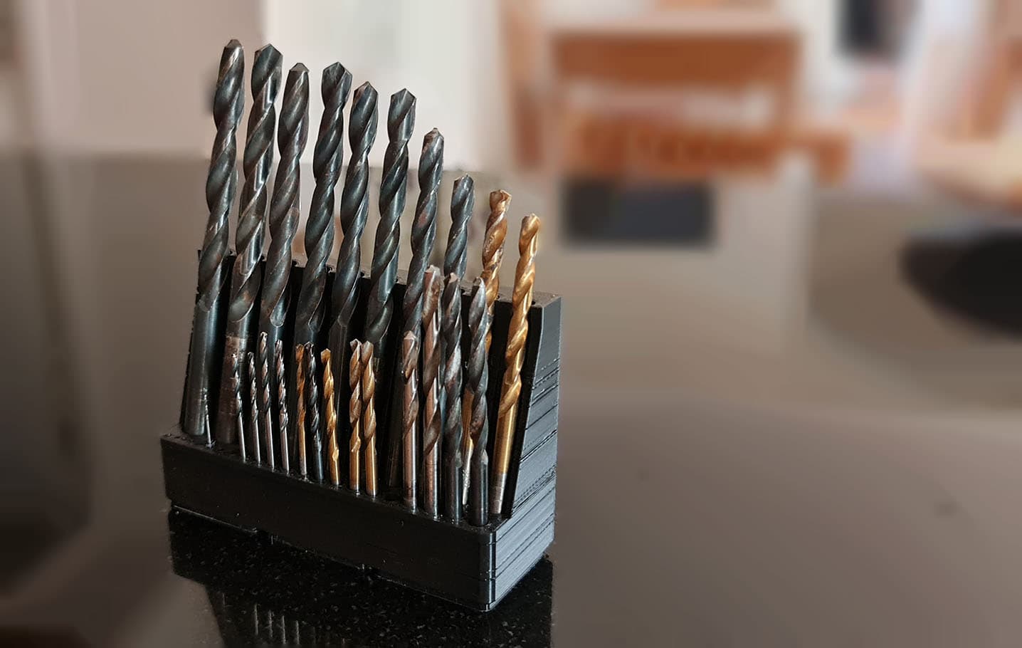 Gridfinity 3x1 vertical drill bit holderv2.stl - Note problems printing this is a problem with my printer not the model! - 3d model