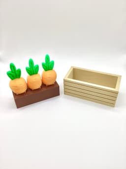 Clicky Carrots - Cute Fidget Clickers For Your Desk 3d model