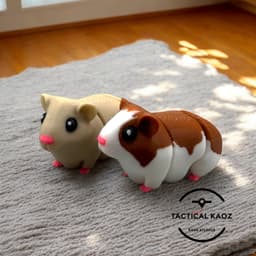 Adorable Articulating Flexy Guinea Pigs 3d model