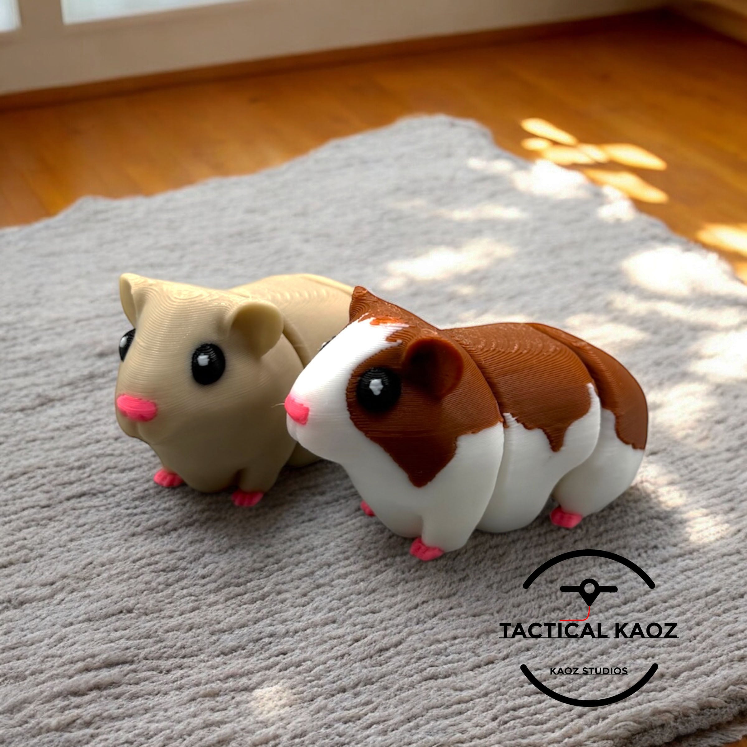 Adorable Articulating Flexy Guinea Pigs 3d model