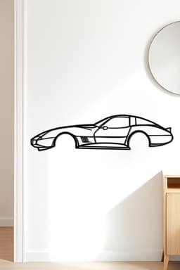 Corvette Wall Art, Wall Decor, Home Decor 3d model