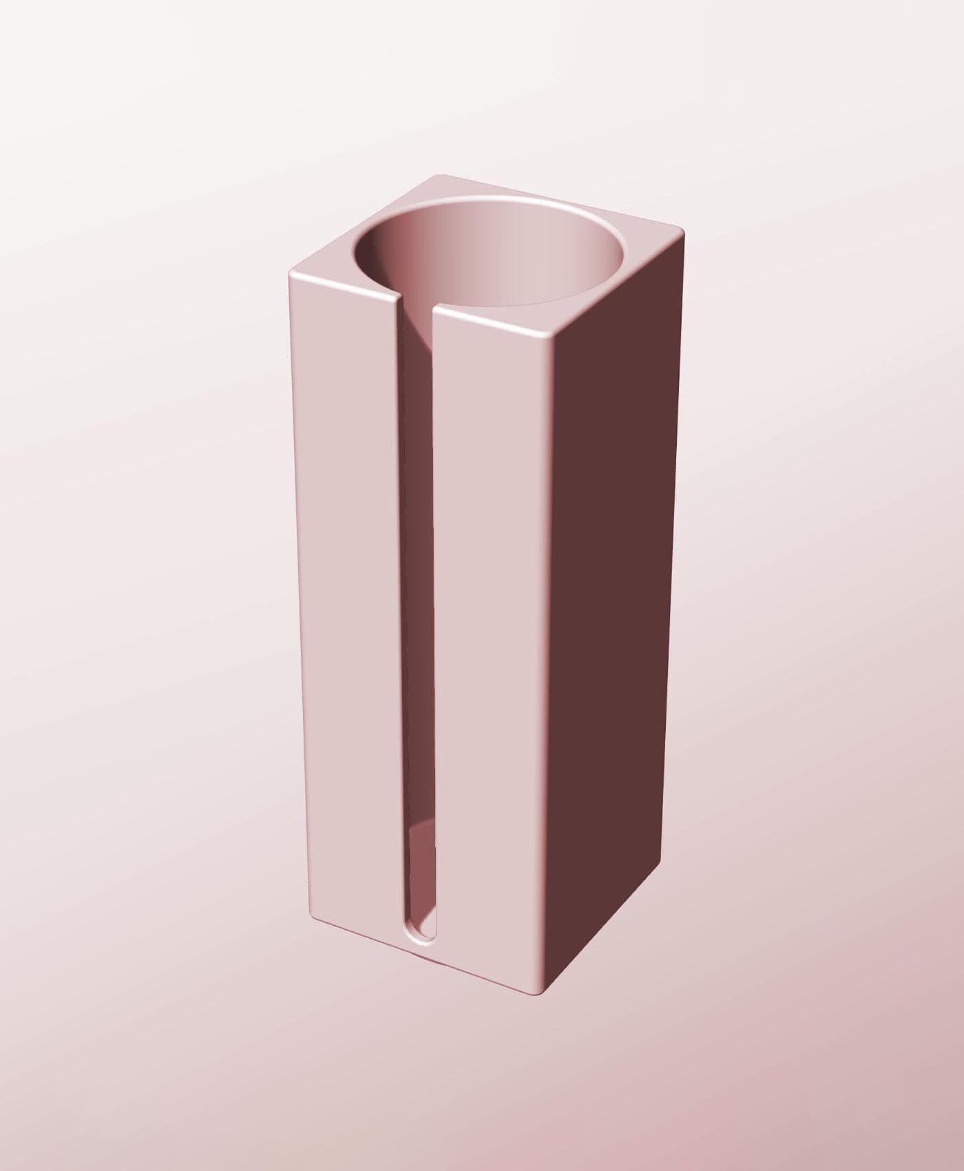 CS68-200-S Modular Stacking slotted container for home decor 3d model