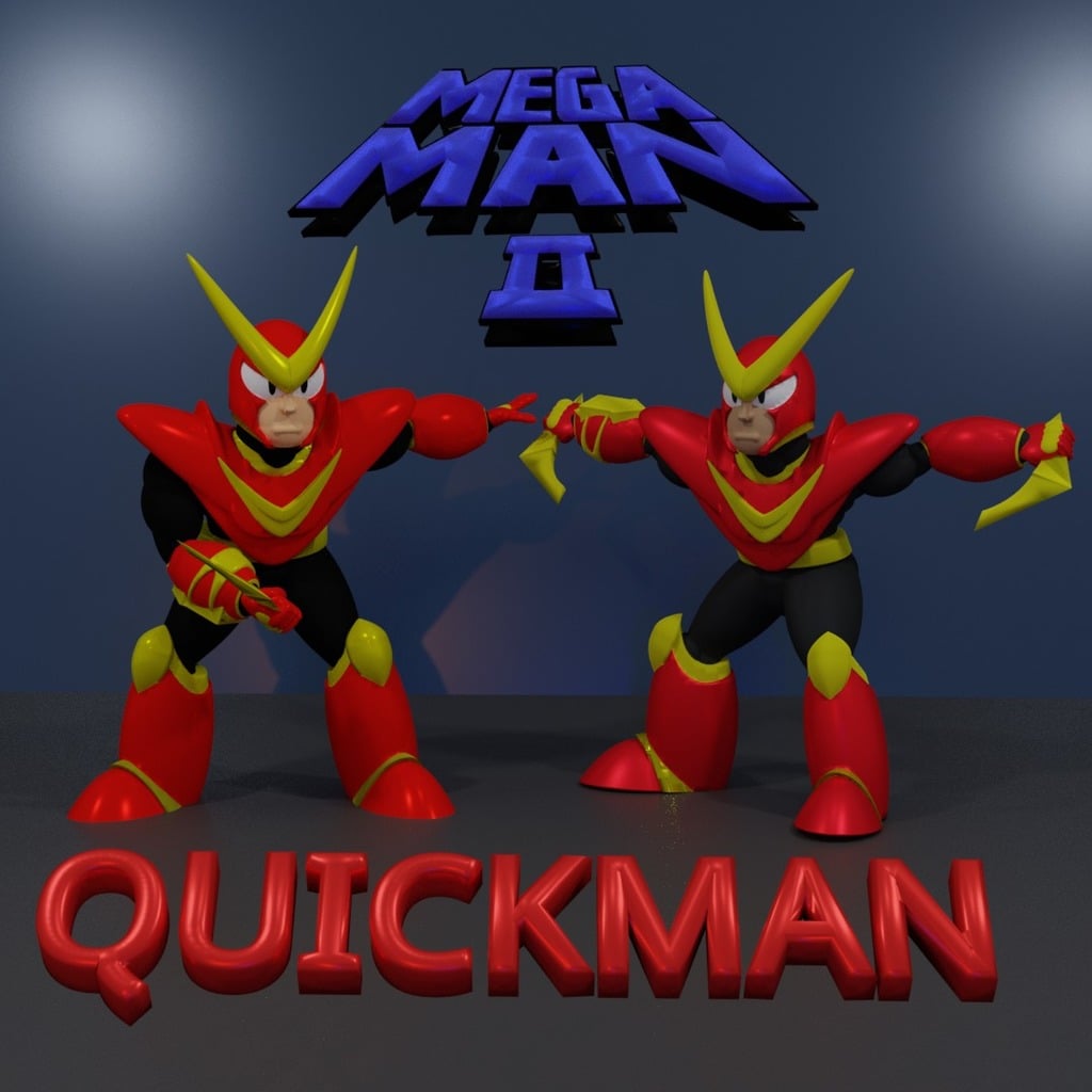 QuickMan MEGAMAN2 3d model
