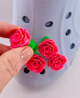 Rose Shoe Charm 3d model