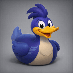 Blue Speedster Duck – High Velocity Edition 3d model