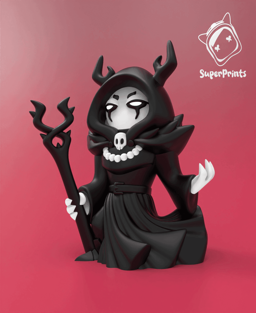 Dark Wizard - Easy Multicolor FDM RPG Minis (No supports) 3d model