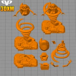 Ghostbuster Slimer STL for 3D Printing ChibiSTL 3DXM 3d model