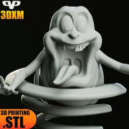 Ghostbuster Slimer STL for 3D Printing ChibiSTL 3DXM 3d model