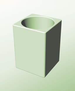 CS128-200 Modular component container for modern decor 3d printing 3d model