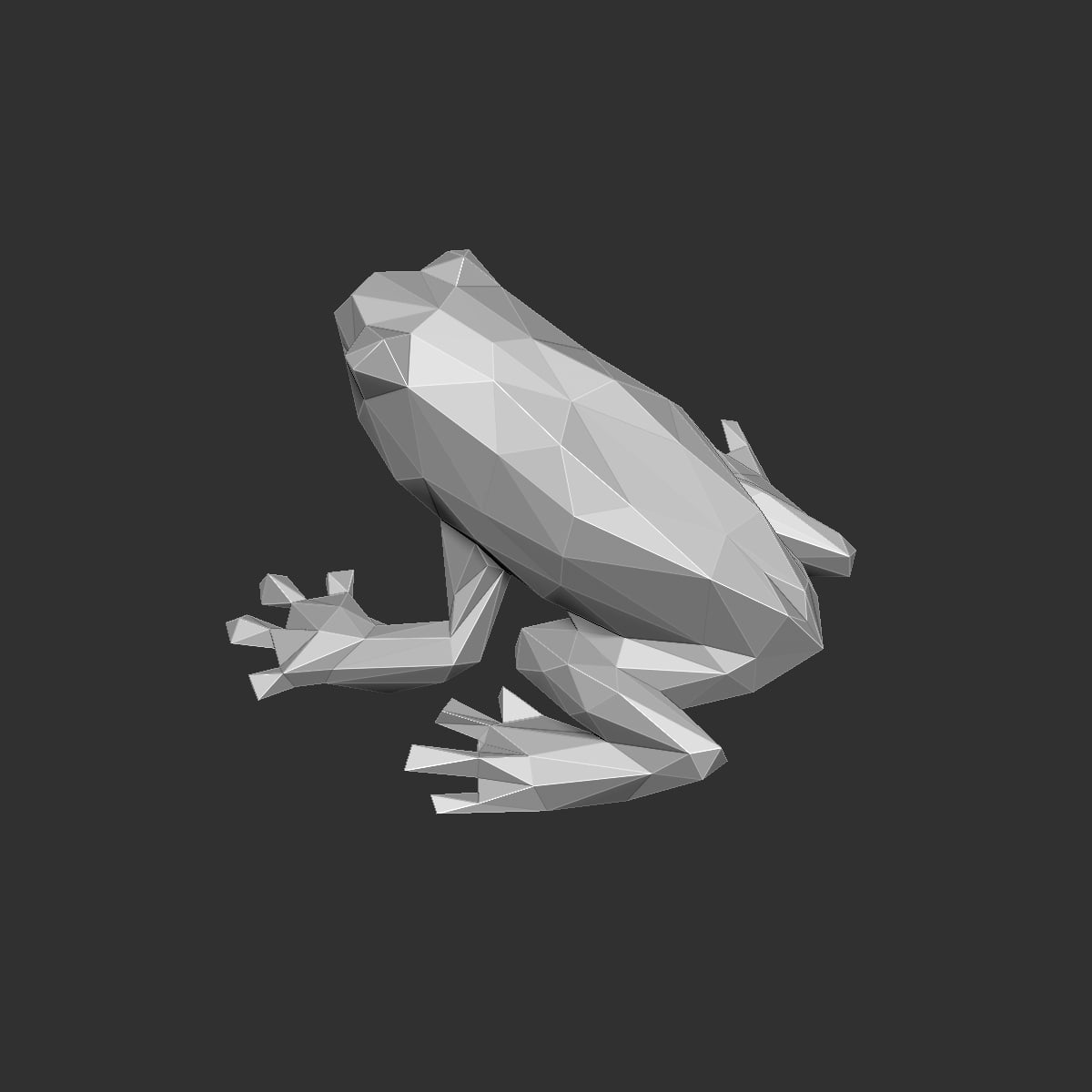 Low Poly Frog 3d model